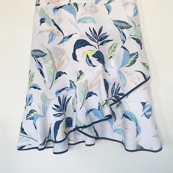 Floral Ruffle Wrap Racerback Dress - Picture 6 of 8